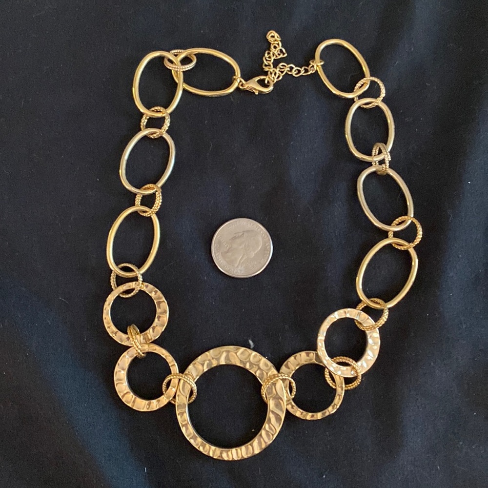 Necklace, gold in color